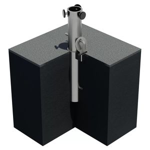 base para sombrilla de hormigón