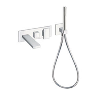 grifo mezclador para ducha / de pared / de metal cromado / de baño