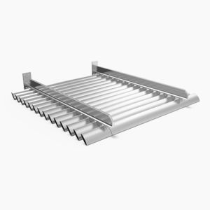 celosía con lamas de aluminio