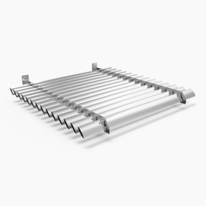 celosía con lamas de aluminio