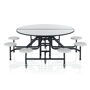 conjunto de mesa y banco contemporáneo