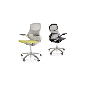 silla de oficina contemporánea / con ruedas / con patas en forma de estrella / con reposabrazos