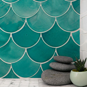 mosaico de interior / de pared / de cerámica / de color liso