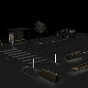 bolardo de iluminación urbano