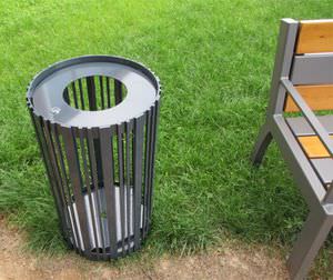 cubo de basura público