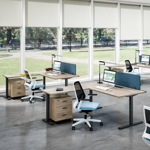 escritorio para open space / de madera / de metal / moderno