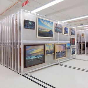bastidor para obras de arte de corredera
