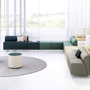 banqueta modular / contemporánea / de tejido / para el sector servicios