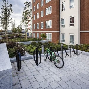 aparcabicis de acero galvanizado