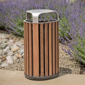 cubo de basura público