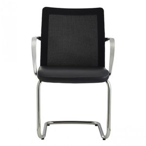 silla de visita contemporánea / con reposabrazos / tapizada / apilable