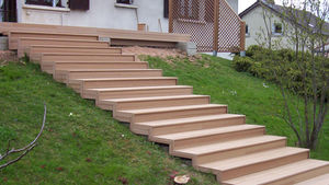 revestimiento para peldaños de madera