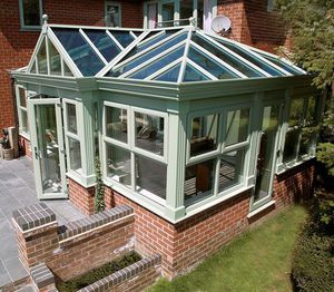 veranda de vidrio