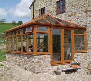 veranda de vidrio