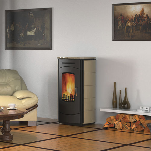 Estufa de leña - PREMIER K - Alfa-Plam a.d. - 8 kW / contemporánea / de