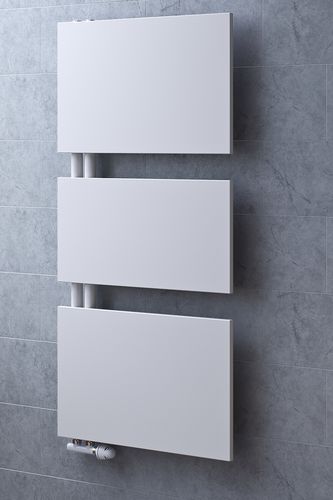 Radiador toallero de agua caliente - MARS TRIUM PLUS - EUCOTHERM - contemporáneo / de metal / blanco