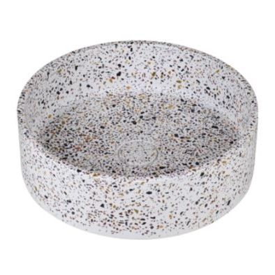 Lavabo con base - 290296-E5 IDEA.ORA-E5 - IDEAVIT B.V - de terrazo / redondo / sin orificio