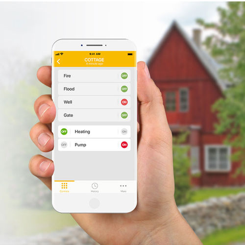 Programa de gestión de control de acceso y de seguridad - GSM  - Jablotron Alarms a.s. - para sistema domótico / para smartphone