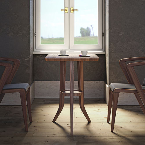 Mesa contemporánea - Portuguese ROOTS - AROUNDtheTREE Design - de madera / con base de madera / cuadrada
