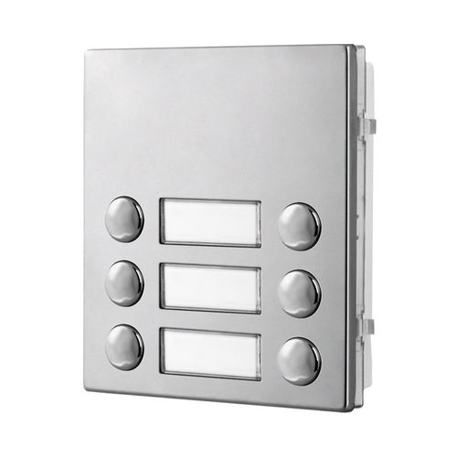 Módulo de interfono de acero inoxidable - 4043D - Videx Electronics S.p.A. - de acero inoxidable con acabado mate / de aluminio anodizado / de uso no residencial