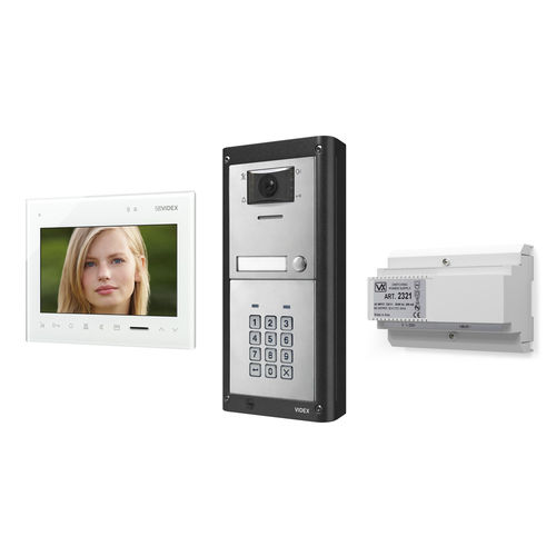 Videoportero blanco - ESVKC/KRV782 - Videx Electronics S.p.A. - negro / empotrable / de exterior
