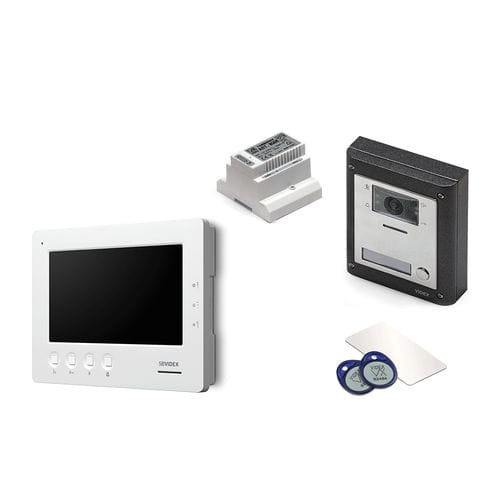 Videoportero blanco - VK4KX/6758 - Videx Electronics S.p.A. - negro / empotrable / de exterior