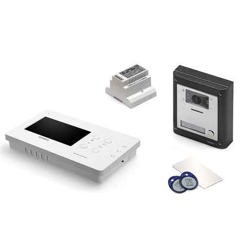 Videoportero blanco - VK4KX/6458 - Videx Electronics S.p.A. - negro / empotrable / de exterior