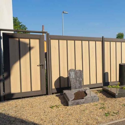 Puerta para jardín de WPC - megawood by NOVO-TECH