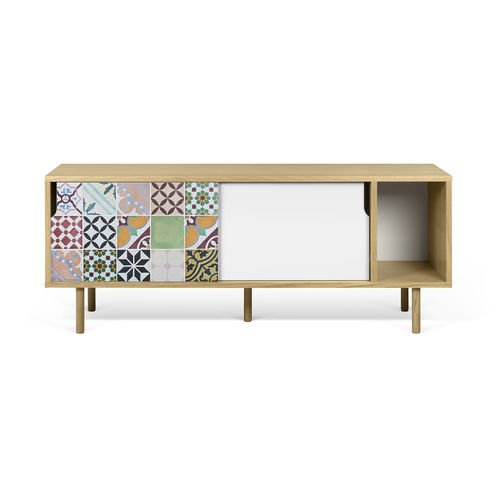 Aparador contemporáneo - DANN PATCHWORK 165 - TEMAHOME - de madera lacada / de roble / de chapa de madera