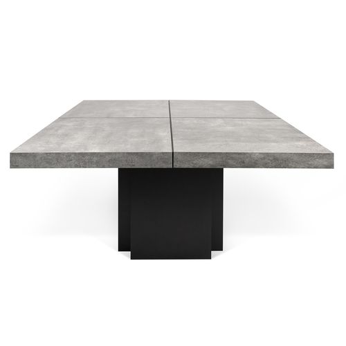 Mesa de comedor contemporánea - DUSK 130 - TEMAHOME - de madera lacada / de melamina / de hormigón