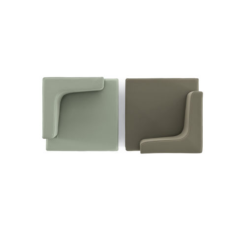 Sillón de visita contemporáneo - KENION - KASTEL srl - de tejido / modular / negro