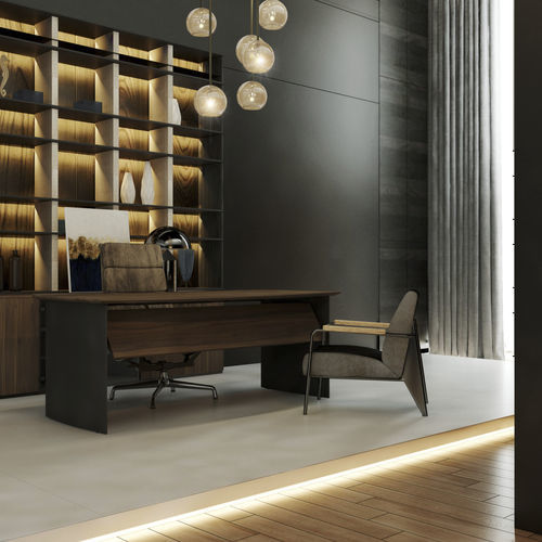 Escritorio de pie - ACSIS - SOTUBO - contemporáneo / de madera / recto