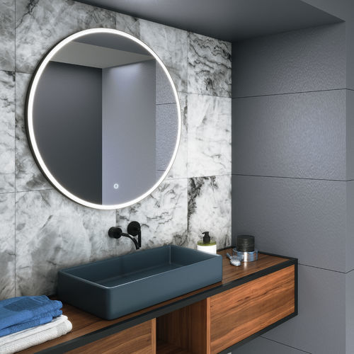 Espejo para baño de pared - MOON - BISELARTE - para hotel / para habitación de hotel / contemporáneo