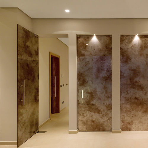 Panel de vidrio con impresión digital - BISELARTE - laminado / de seguridad / decorado