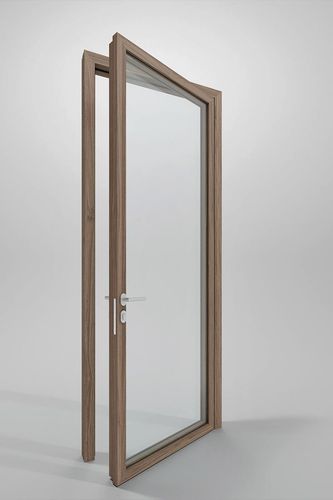 Puerta de interior - DOUBLE - DIVILUX - de roble / de nogal / abatible