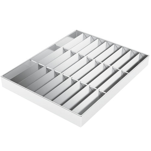 Celosía con lamas de aluminio - LOUVRED - JK TECHNIC - de malla metálica / de acero / de acero inoxidable