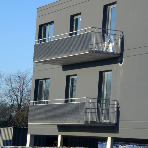 Barandilla de acero galvanizado - PRESS-LOCKED - JK TECHNIC - enrejada / de exterior / para escalera