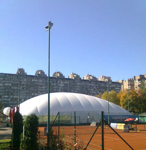 Estructura hinchable para pista de tenis - ArTech - para piscina pública / para instalación deportiva
