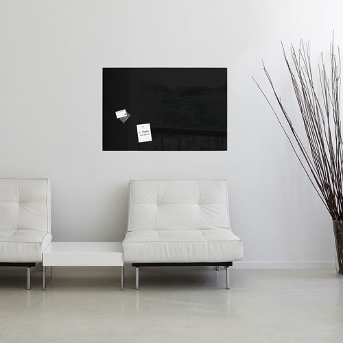 Pizarra magnética - GL120 - SIGEL GmbH - negra / de pared / de vidrio