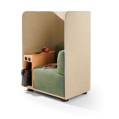 Cabina de concentración acústica - SHO - True Design srl - para 1 persona / de madera / de tejido