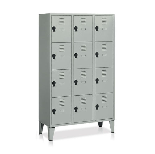Armario de oficina alto - E393 Series - TECNOTELAI - de chapa / de plástico / con puerta abatible