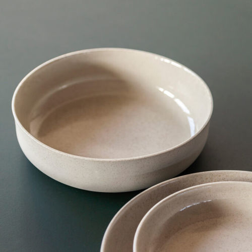 Plato plana - OER - VIJ5 - redondo / de porcelana / de hierro