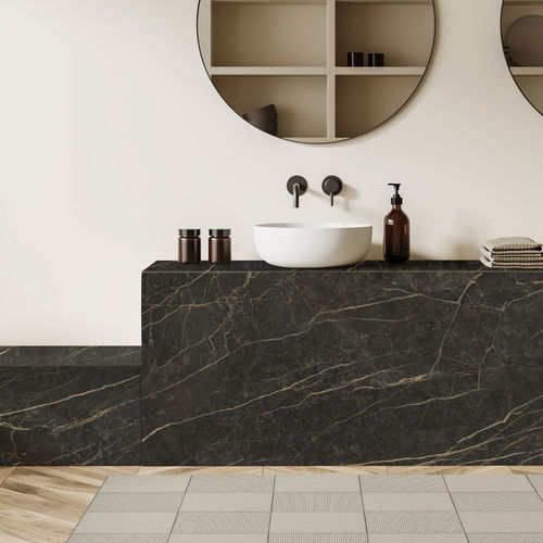 Panel decorativo para mueble - Black Obsession - NEOLITH - para cuarto de baño / de pared / de revestimiento