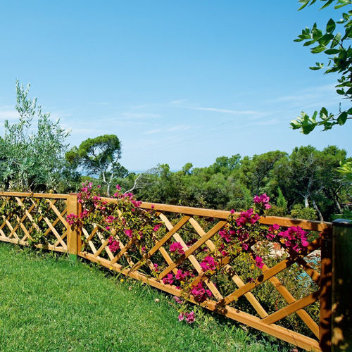 Valla con barrotes - ELBA - IL CEPPO - de jardín / de madera / clásica