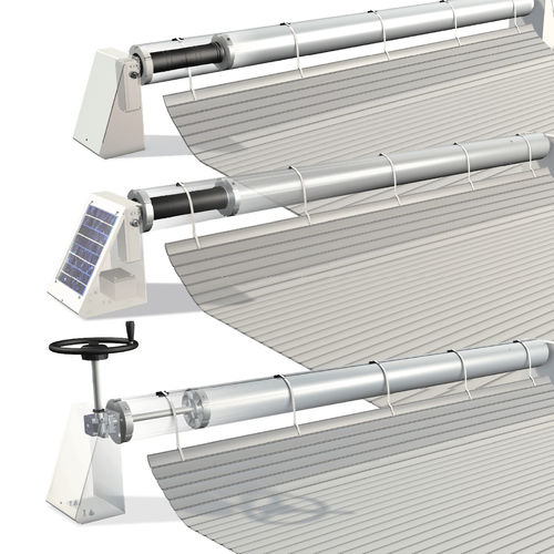 Cubierta para piscina de láminas - AQUADECK - PROCOPI - automática / de seguridad / con captadores solares