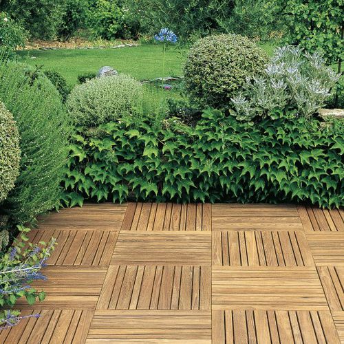 Tarima de madera - DUCKBOARD - Tectona - para pavimento de exterior