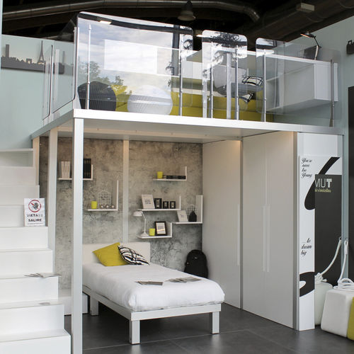 Habitación para niños blanca - 301 - TUMIDEI - de melamina / de aluminio anodizado / unisex