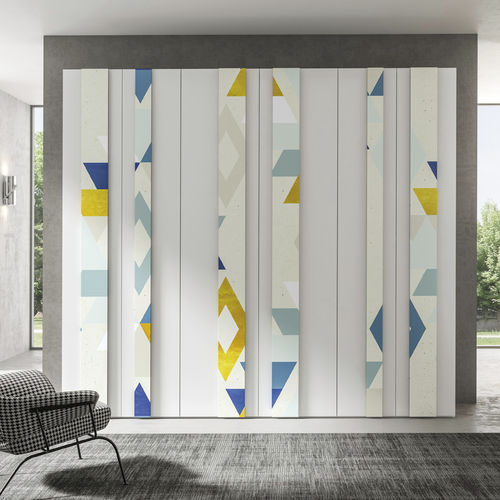 Armario contemporáneo - 373 - TUMIDEI - de aluminio lacado / de melamina / con puertas batientes