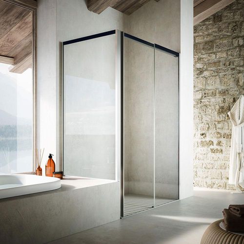 Mampara de ducha corredera - MOOV TO+TF - GLASS 1989 - plegable / de