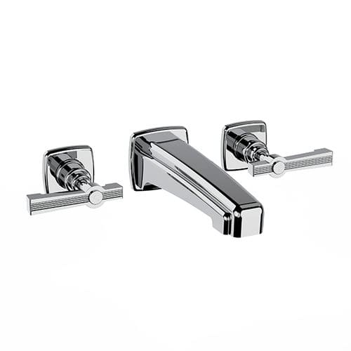 Grifo monomando para lavabo - 17 263 - HORUS - de pared / de metal cromado / de baño